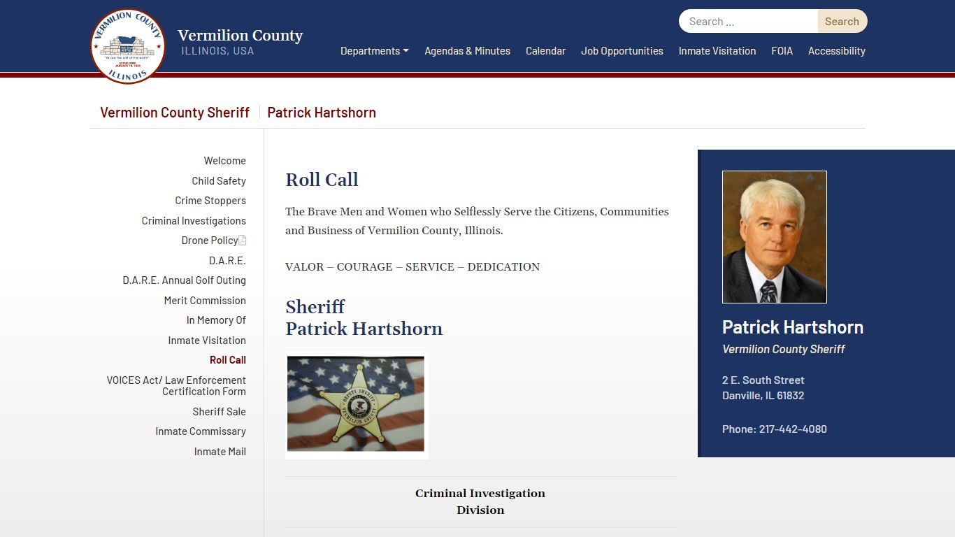 Roll Call - Vermilion County